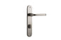 Iver Annecy Door Lever Oval Latch Pair, Passage Kit, Privacy Kit , Entrance Kit with High Security Lock - Satin Nickel