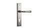 Iver Verona Door Lever Stepped Latch Pair, Passage Kit, Privacy Kit , Entrance Kit with High Security Lock- Satin Nickel