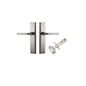 Iver Annecy Door Lever Shouldered Latch Pair, Passage Kit, Privacy Kit , Entrance Kit with High Security Lock -Satin Nickel