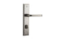 Iver Annecy Door Lever Shouldered Latch Pair, Passage Kit, Privacy Kit , Entrance Kit with High Security Lock -Satin Nickel