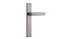 Iver Bronte Door Lever Rectangular Latch Pair, Passage Kit, Privacy Kit , Entrance Kit with High Security Lock - Satin Nickel