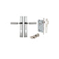 Iver Berlin Door Lever Rectangular Latch Pair, Passage Kit, Privacy Kit , Entrance Kit with High Security Lock - Satin Nickel