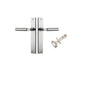 Iver Berlin Door Lever Rectangular Latch Pair, Passage Kit, Privacy Kit , Entrance Kit with High Security Lock - Satin Nickel