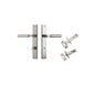 Iver Berlin Door Lever Rectangular Latch Pair, Passage Kit, Privacy Kit , Entrance Kit with High Security Lock - Satin Nickel