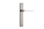 Iver Como  Door Lever Rectangular Latch Pair, Passage Kit, Privacy Kit , Entrance Kit with High Security Lock -Satin Nickel