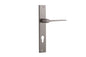Iver Como  Door Lever Rectangular Latch Pair, Passage Kit, Privacy Kit , Entrance Kit with High Security Lock -Satin Nickel