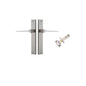 Iver Como  Door Lever Rectangular Latch Pair, Passage Kit, Privacy Kit , Entrance Kit with High Security Lock -Satin Nickel