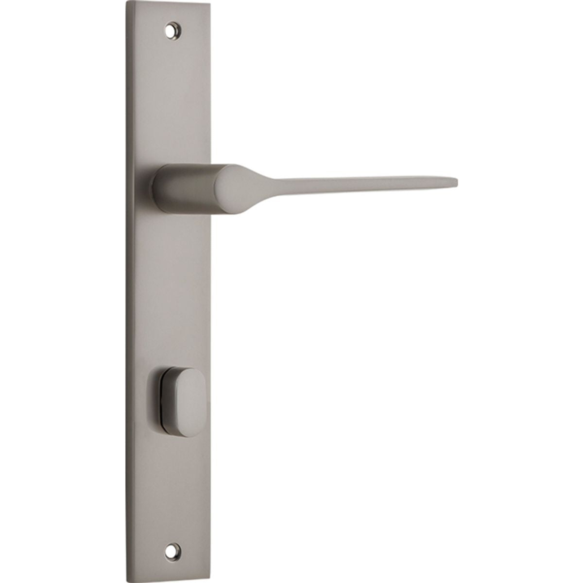 Iver Como  Door Lever Rectangular Latch Pair, Passage Kit, Privacy Kit , Entrance Kit with High Security Lock -Satin Nickel
