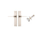 Iver Como  Door Lever Chamfered Latch Pair, Passage Kit, Privacy Kit , Entrance Kit with High Security Lock -Satin Nickel