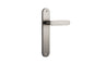 Iver Bronte Door Lever Oval Latch Pair, Passage Kit, Privacy Kit , Entrance Kit with High Security Lock - Satin Nickel