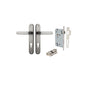 Iver Bronte Door Lever Oval Latch Pair, Passage Kit, Privacy Kit , Entrance Kit with High Security Lock - Satin Nickel