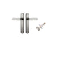 Iver Bronte Door Lever Oval Latch Pair, Passage Kit, Privacy Kit , Entrance Kit with High Security Lock - Satin Nickel