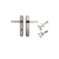 Iver Bronte Door Lever Oval Latch Pair, Passage Kit, Privacy Kit , Entrance Kit with High Security Lock - Satin Nickel