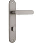 Iver Bronte Door Lever Oval Latch Pair, Passage Kit, Privacy Kit , Entrance Kit with High Security Lock - Satin Nickel