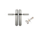 Iver Berlin Door Lever Oval Latch Pair, Passage Kit, Privacy Kit , Entrance Kit with High Security Lock - Satin Nickel