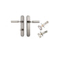 Iver Berlin Door Lever Oval Latch Pair, Passage Kit, Privacy Kit , Entrance Kit with High Security Lock - Satin Nickel