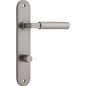 Iver Berlin Door Lever Oval Latch Pair, Passage Kit, Privacy Kit , Entrance Kit with High Security Lock - Satin Nickel