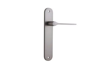 Iver Como  Door Lever Oval Latch Pair, Passage Kit, Privacy Kit , Entrance Kit with High Security Lock -Satin Nickel