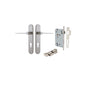 Iver Como  Door Lever Oval Latch Pair, Passage Kit, Privacy Kit , Entrance Kit with High Security Lock -Satin Nickel