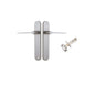 Iver Como  Door Lever Oval Latch Pair, Passage Kit, Privacy Kit , Entrance Kit with High Security Lock -Satin Nickel