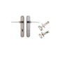 Iver Como  Door Lever Oval Latch Pair, Passage Kit, Privacy Kit , Entrance Kit with High Security Lock -Satin Nickel
