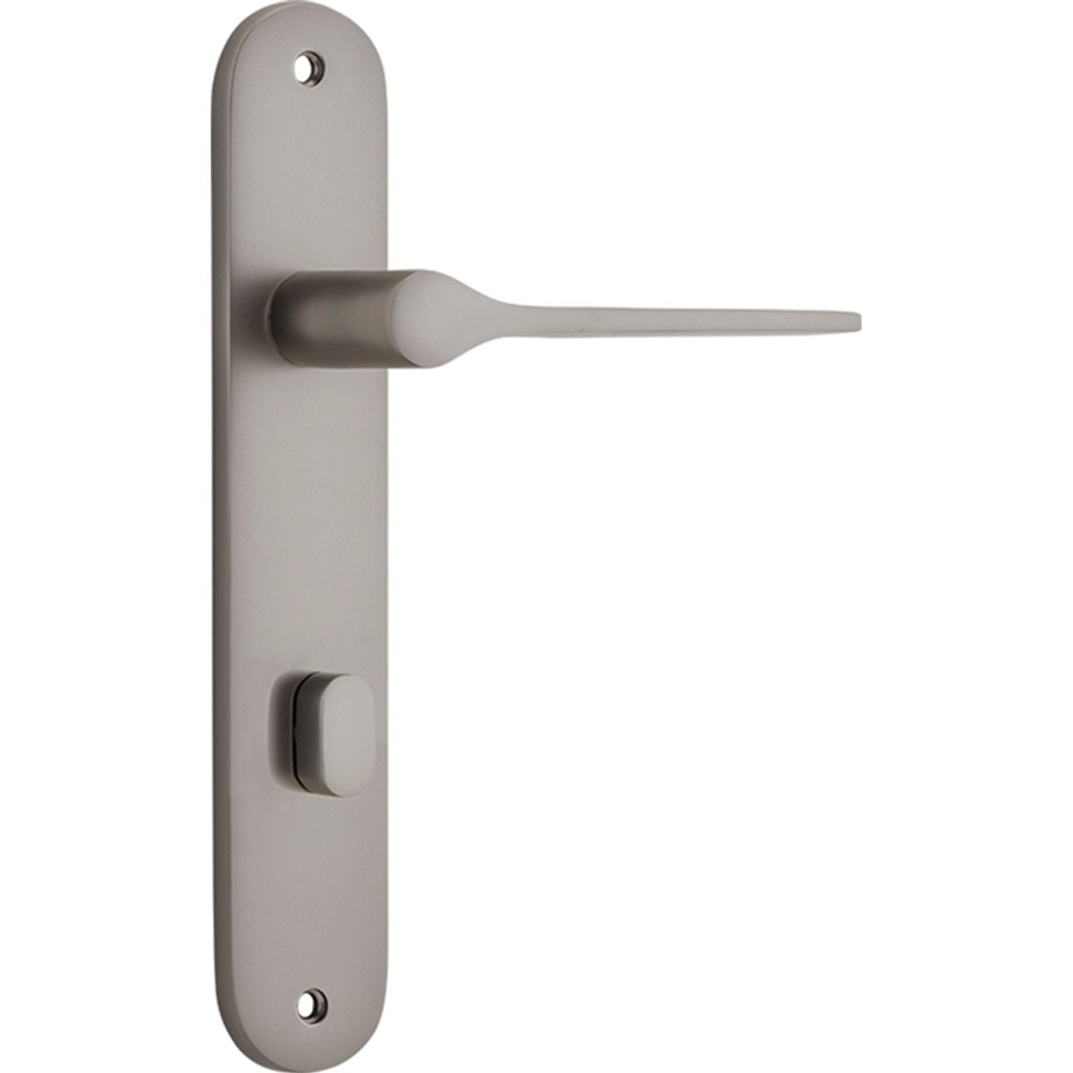 Iver Como  Door Lever Oval Latch Pair, Passage Kit, Privacy Kit , Entrance Kit with High Security Lock -Satin Nickel