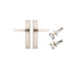 Iver Bronte Door Lever Chamfered Latch Pair, Passage Kit, Privacy Kit , Entrance Kit with High Security Lock -Satin Nickel