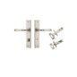 Iver Verona Door Lever Chamfered Latch Pair, Passage Kit, Privacy Kit , Entrance Kit with High Security Lock- Satin Nickel