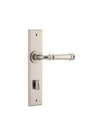 Iver Verona Door Lever Chamfered Latch Pair, Passage Kit, Privacy Kit , Entrance Kit with High Security Lock- Satin Nickel