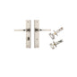 Iver Annecy Door Lever Chamfered Latch Pair, Passage Kit, Privacy Kit , Entrance Kit with High Security Lock -Satin Nickel