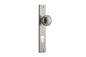 Iver Paddington  Door Knob Rectangular Latch Pair, Passage Kit, Privacy Kit , Entrance Kit with High Security Lock - Satin Nickel