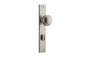 Iver Paddington  Door Knob Rectangular Latch Pair, Passage Kit, Privacy Kit , Entrance Kit with High Security Lock - Satin Nickel