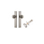 Iver Guildford Door Knob Rectangular Latch Pair, Passage Kit, Privacy Kit , Entrance Kit with High Security Lock - Satin Nickel