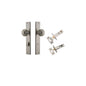 Iver Guildford Door Knob Rectangular Latch Pair, Passage Kit, Privacy Kit , Entrance Kit with High Security Lock - Satin Nickel