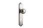 Iver Paddington  Door Knob Shouldered Latch Pair, Passage Kit, Privacy Kit , Entrance Kit with High Security Lock - Satin Nickel