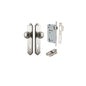 Iver Paddington  Door Knob Shouldered Latch Pair, Passage Kit, Privacy Kit , Entrance Kit with High Security Lock - Satin Nickel