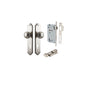 Iver Paddington  Door Knob Shouldered Latch Pair, Passage Kit, Privacy Kit , Entrance Kit with High Security Lock - Satin Nickel