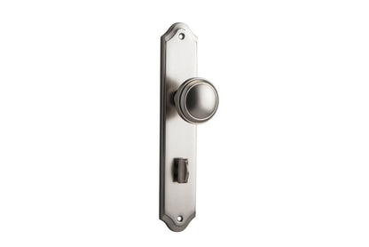 Iver Paddington  Door Knob Shouldered Latch Pair, Passage Kit, Privacy Kit , Entrance Kit with High Security Lock - Satin Nickel