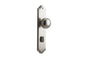 Iver Paddington  Door Knob Shouldered Latch Pair, Passage Kit, Privacy Kit , Entrance Kit with High Security Lock - Satin Nickel