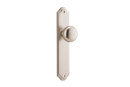 Iver Cambridge Door Knob Shouldered Latch Pair, Passage Kit, Privacy Kit , Entrance Kit with High Security Lock -Satin Nickel