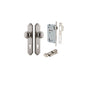 Iver Cambridge Door Knob Shouldered Latch Pair, Passage Kit, Privacy Kit , Entrance Kit with High Security Lock -Satin Nickel