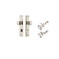 Iver Paddington  Door Knob Chamfered Latch Pair, Passage Kit, Privacy Kit , Entrance Kit with High Security Lock - Satin Nickel