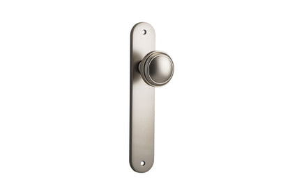 Iver Paddington  Door Knob Oval Latch Pair, Passage Kit, Privacy Kit , Entrance Kit with High Security Lock - Satin Nickel