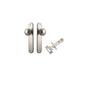 Iver Paddington  Door Knob Oval Latch Pair, Passage Kit, Privacy Kit , Entrance Kit with High Security Lock - Satin Nickel