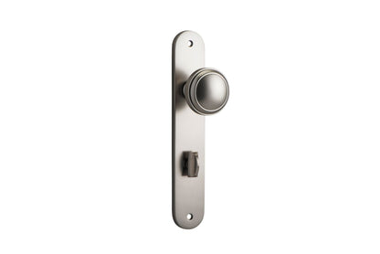 Iver Paddington  Door Knob Oval Latch Pair, Passage Kit, Privacy Kit , Entrance Kit with High Security Lock - Satin Nickel
