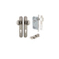 Iver Cambridge Door Knob Oval Concealed Fix Pair, Passage Kit, Privacy Kit , Entrance Kit with High Security Lock - Satin Nickel
