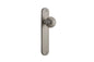 Iver Guildford Door Knob Oval Latch Pair, Passage Kit, Privacy Kit , Entrance Kit with High Security Lock - Satin Nickel