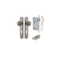Iver Guildford Door Knob Oval Latch Pair, Passage Kit, Privacy Kit , Entrance Kit with High Security Lock - Satin Nickel