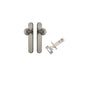Iver Guildford Door Knob Oval Latch Pair, Passage Kit, Privacy Kit , Entrance Kit with High Security Lock - Satin Nickel