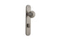 Iver Guildford Door Knob Oval Latch Pair, Passage Kit, Privacy Kit , Entrance Kit with High Security Lock - Satin Nickel